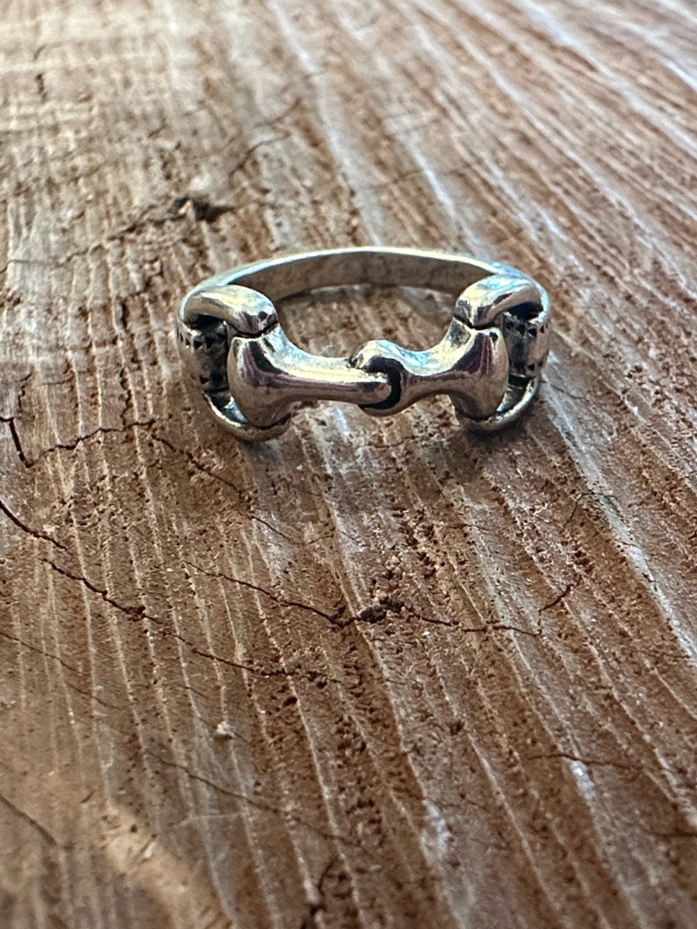 Silver Horsebit Equestrian Ring - 💍  🐎